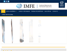 Tablet Screenshot of imfe.mx